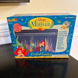 vintage 1997 NIB SEALED Disney’s The Little mermaid Crystal Castles by RoseArt